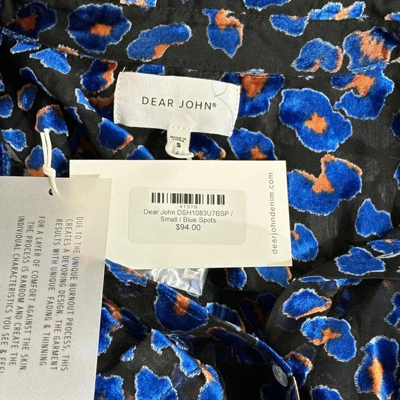 Dear John Sheer Blouse NWT - Picture 3 of 4